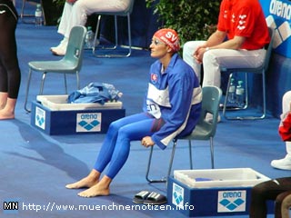 Martine Moravcova vor dem Start