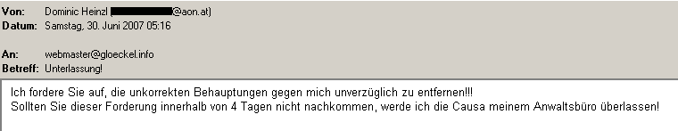 e-Mail von Dominic Heinzl