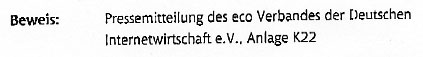 Faksimile aus der Stellungnahme von HostEurope an das Landgericht Passau