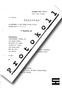 Protokoll der Gerichtsverhandlung