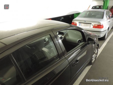 Parken in der Tiefgarage – Fahrzeugfenster schließen nicht vergessen