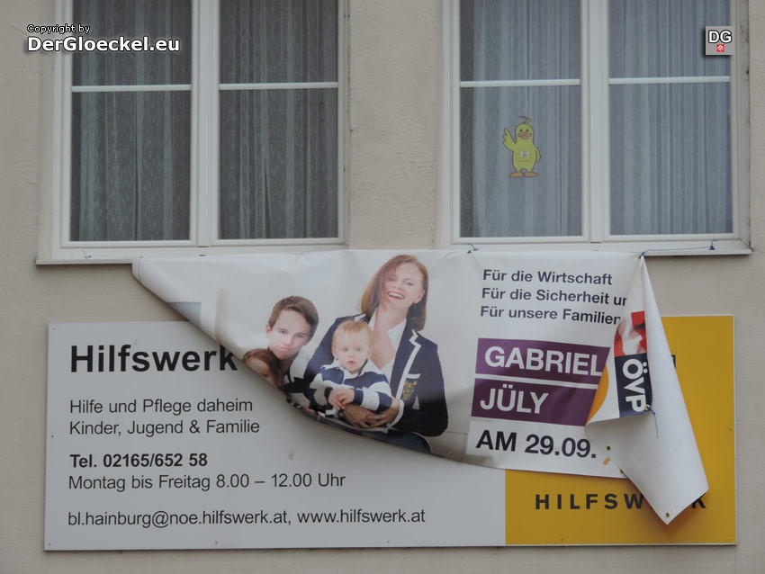 Wahlwerbung Gabriele Jüly ÖVP und Hilfswerk | Foto: DerGloeckel.eu
