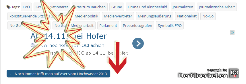 aktuelle Werbung von Hofer via Google | Screenshot: DerGloeckel.eu