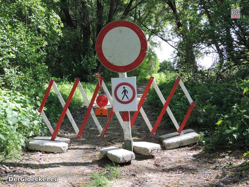 Totalsperre am Zugang des Nationalparkes Donau Auen | Foto: DerGloeckel.eu